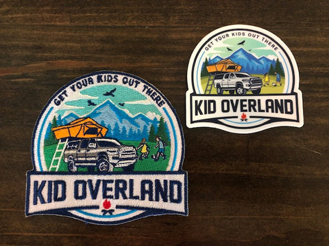 Kid Overland Embroidered Patch & Decal